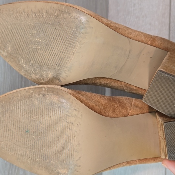 Steve Madden Women Subtle Chestnut Leather Pointed toe heels shoes boots sz 10M - Picture 13 of 15